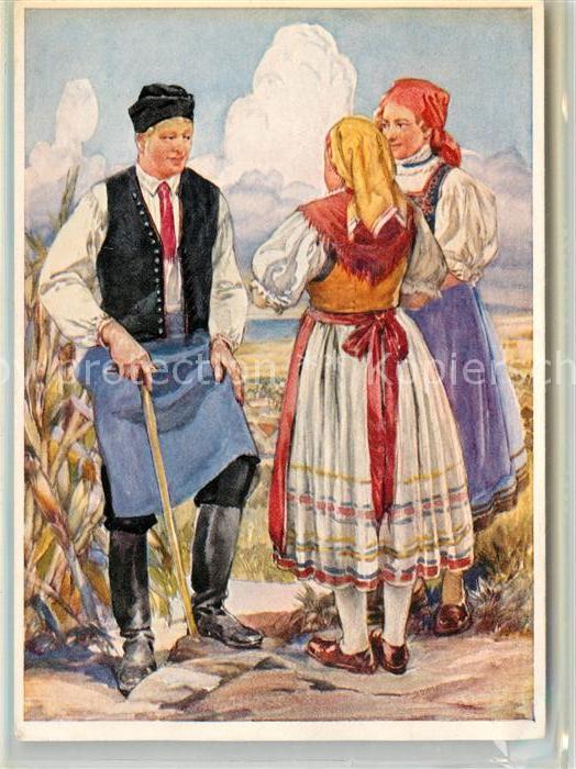 Trachten Oesterreich Burgenland Werbung Stickstoffwerke Linz