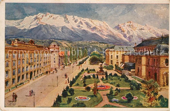 Innsbruck Rennweg Kuenstlerkarte