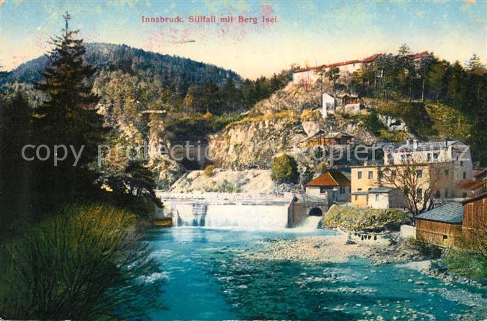 Innsbruck Sillfall mit Berg Isel