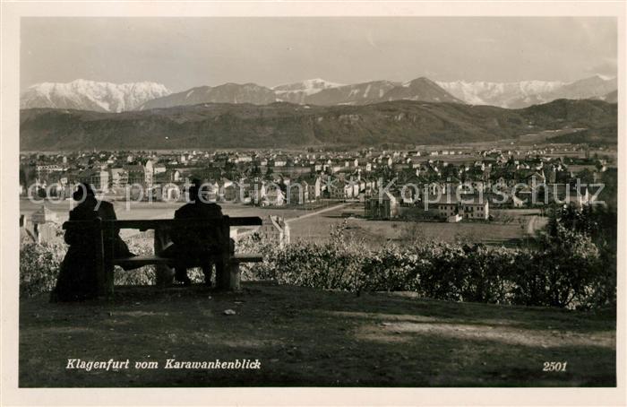 Klagenfurt Woerthersee Vom Karawankenblick