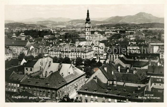 Klagenfurt Woerthersee Fliegeraufnahme gegen Norden