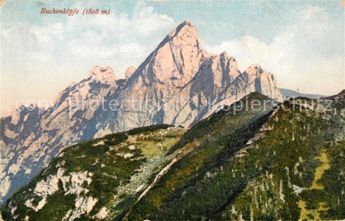 oetztal Tirol Ruchenkoepfe Kuenstlerkarte