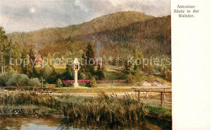Walster Region Antonius Saeule Kuenstlerkarte Krampolek