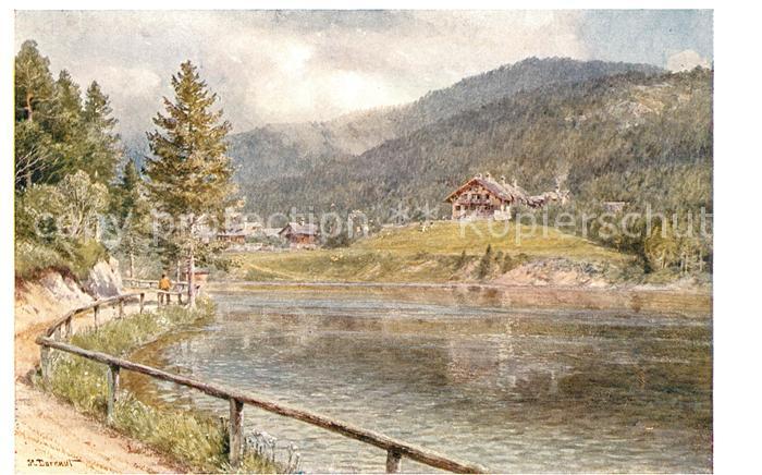 Walster Region Jagdhaus Kuenstlerkarte A. Krampolek