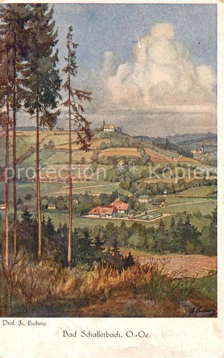 Bad Schallerbach Kuenstlerkarte Prof. Ludwig