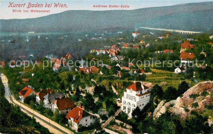 Baden Wien mit Heleuental Andreas Hofer Zeile