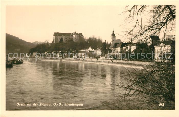 Grein Donau Oberoesterreich Strudengau Donaupartie