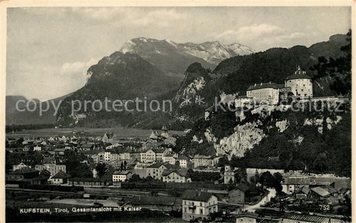 Kufstein Tirol Gesamt mit Kaiser