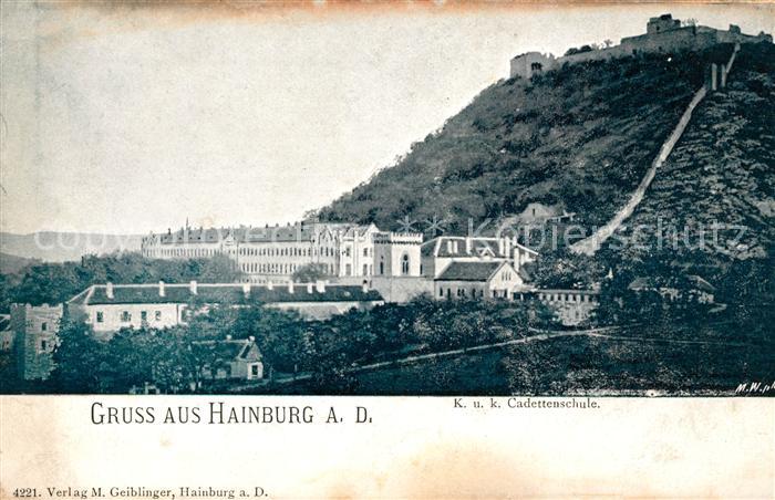 Hainburg Donau K. und K. Cadettenschule