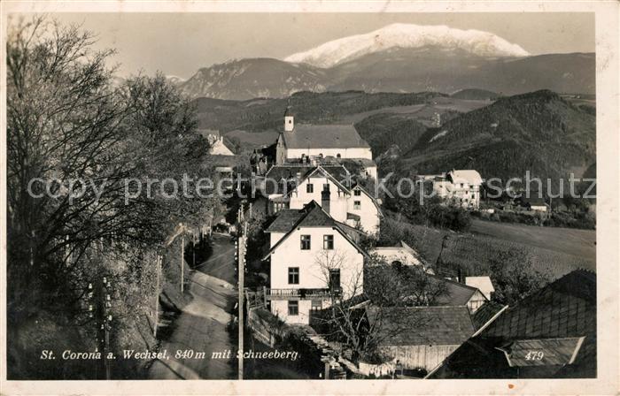 St Corona Wechsel mit Schneeberg