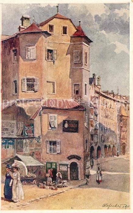 Innsbruck Ottoburg Kuenstlerkarte Hofecker