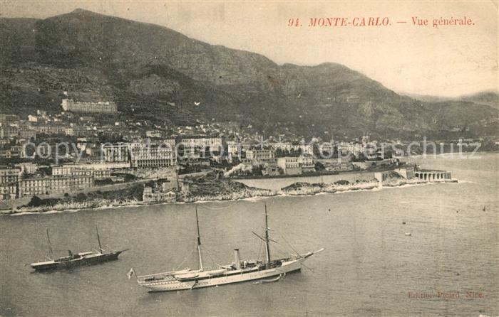 Monte-Carlo Vue generale Bateaux