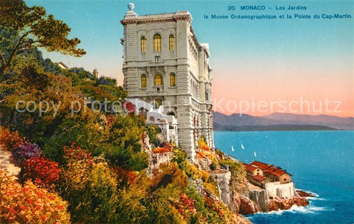 Monaco Les Jardins Musee Océanographique Pointe du Cap Martin Cote d Azur