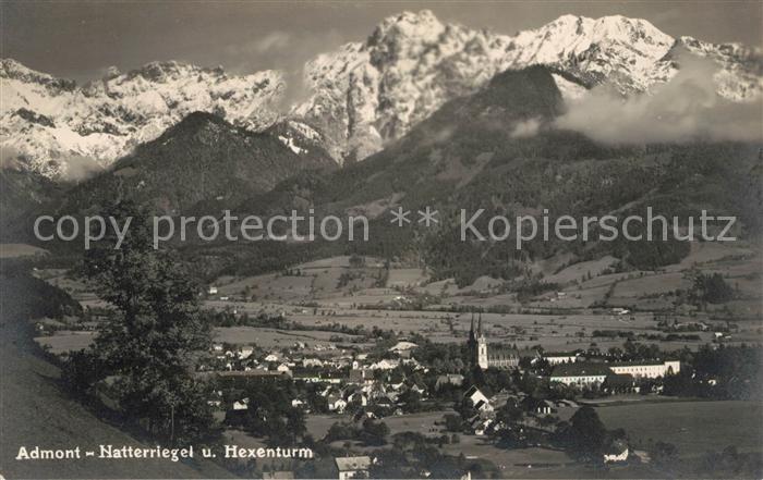 Admont Kaernten mit Natterriegel und Hexenturm
