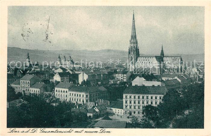 Linz Donau Gesamt mit Dom