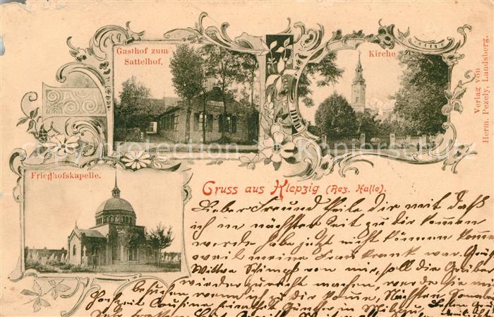 Klepzig Gasthof zum Sattelhof Friedhofskapelle Kirche