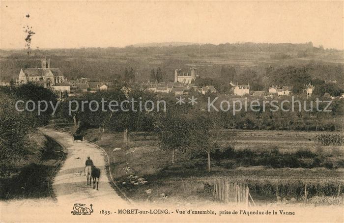 Moret-sur-Loing Vue d’ensemble prise de l’Aqueduc de la Vanne