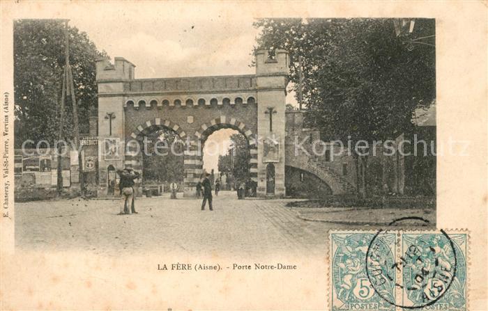 La Fere Aisne Porte Notre Dame