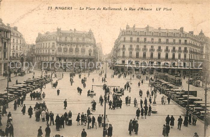 Angers La Place du Ralliement la Rue d Alsace