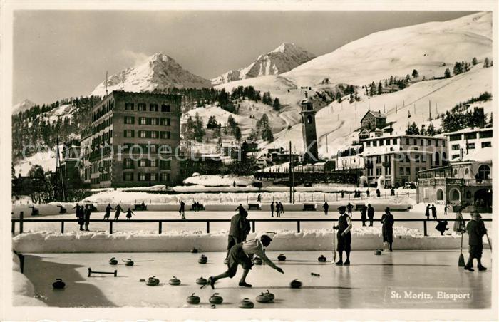 St Moritz GR Eissport Wintersportplatz Alpen
