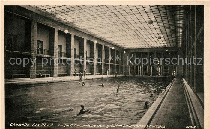 CHEMNITZ Sachsen Stadtbad Grosse Schwimmhalle