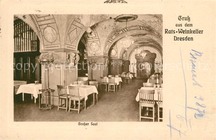 DRESDEN Elbe Ratsweinkeller Grosser Saal