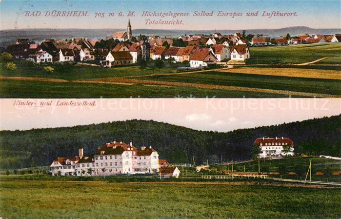 Bad Duerrheim Hoechstgelegenes Solbad Europas Luftkurort