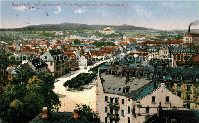 BAYREUTH Bayern Gesamtansicht mit Festspielhaus