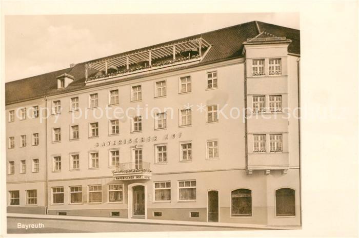 BAYREUTH Bayern Hotel Bayerischer Hof