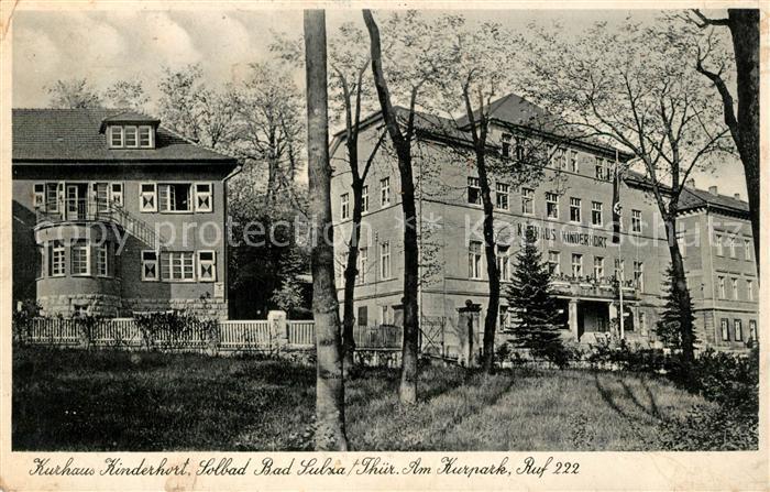 Bad Sulza Kurhaus Kinderhort Solbad Kurpark