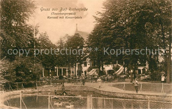 Bad Rothenfelde Kursaal Konzertplatz Schwanenteich Kurort am Teutoburger Wald