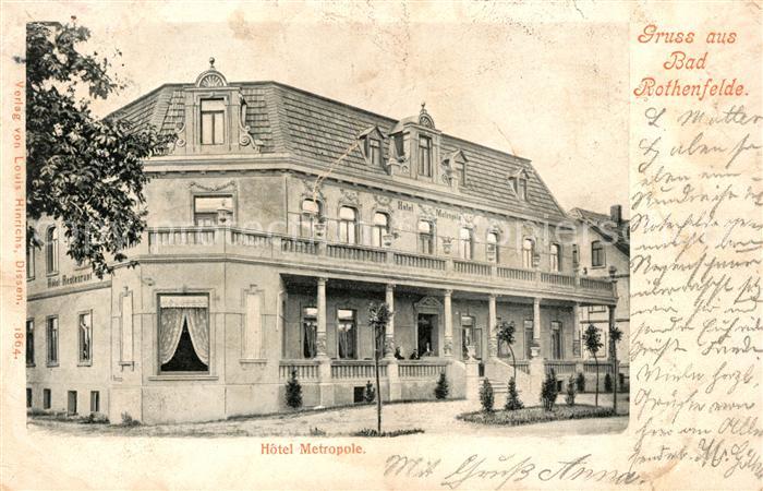 Bad Rothenfelde Haus Metropole Pension Kurort am Teutoburger Wald