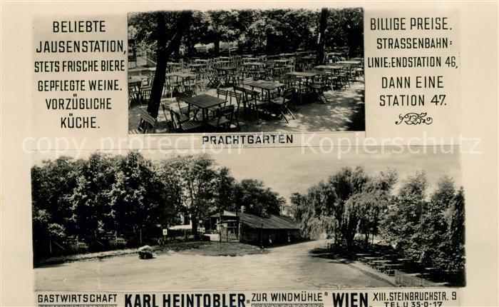 WIEN AT Gastwirtschaft Zur Windmuehle Prachtgarten