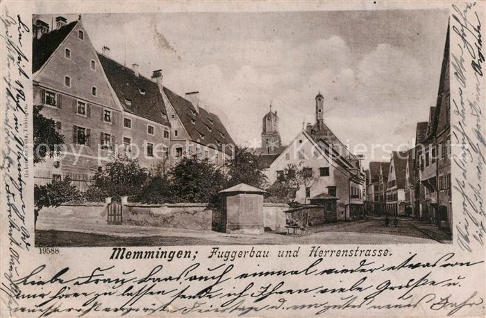 Memmingen Bayern Fuggerbau und Herrenstrasse