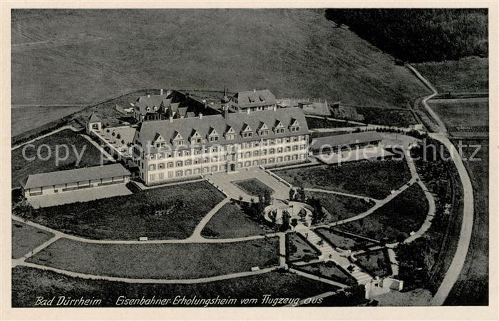 Bad Duerrheim Eisenbahner Erholungsheim Fliegeraufnahme