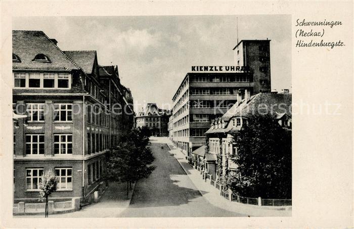 Schwenningen Neckar Hindenburgstrasse Kienzle Uhren