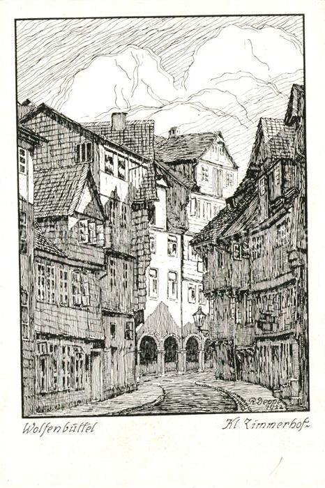 Wolfenbuettel Kl Zimmerhof Zeichnung