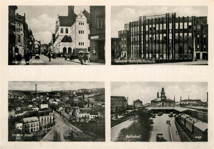 Reichenbach Vogtland Zwickauer Str Hoehere Textilfachschule Untere Stadt Bahnhof