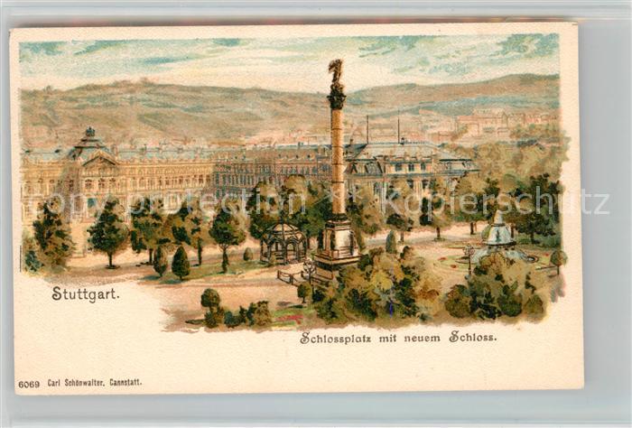 STUTTGART CITY Schlossplatz mit neuem Schloss