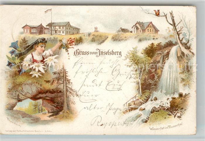 Inselsberg Schmalkalden Gasthaus Thorstein Wasserfall im Trusenthal