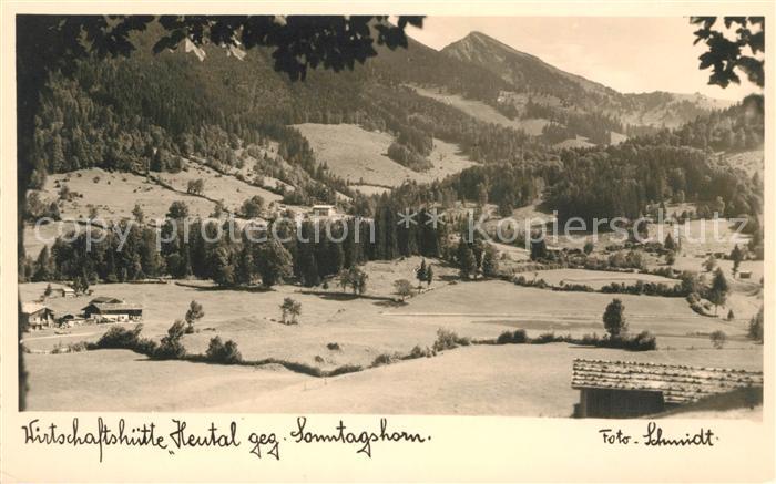 Unken Alpenwirtschaft Heutal mit Sonntagshorn