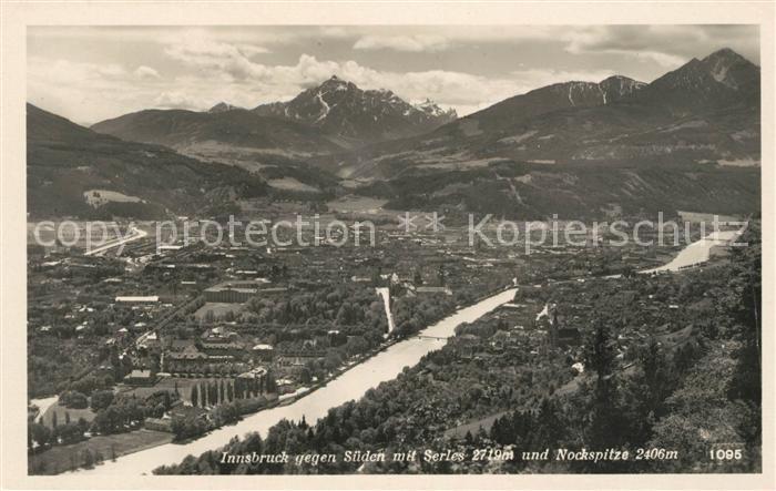 Innsbruck mit Serles und Nockspitze