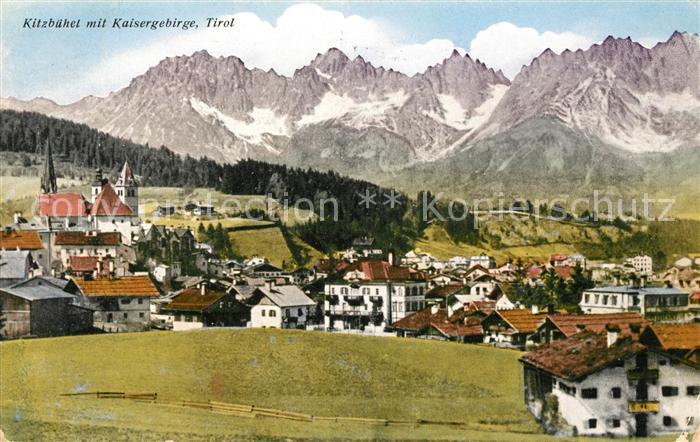Kitzbuehel Tirol mit Kaisergebirge