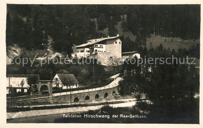 Hirschwang Rax Talstation der Rax Seilbahn