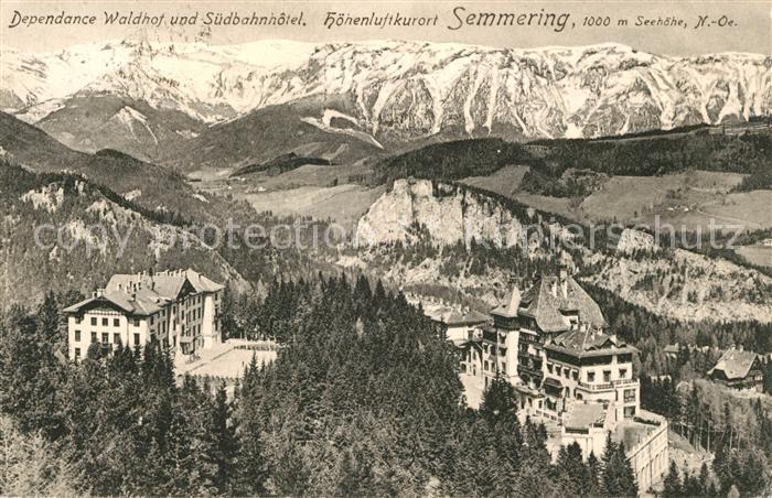 Semmering Niederoesterreich Dependance Waldhof und Suedbahnhotel