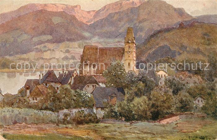 Spitz Donau Der Nibelungenweg Kuenstlerkarte