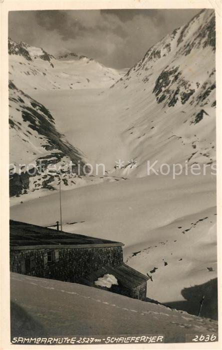 Sammoarhuette mit Schallferner