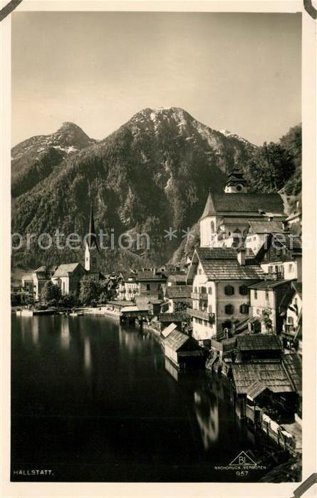 Hallstatt Austria Panorama mit Hallstättersee