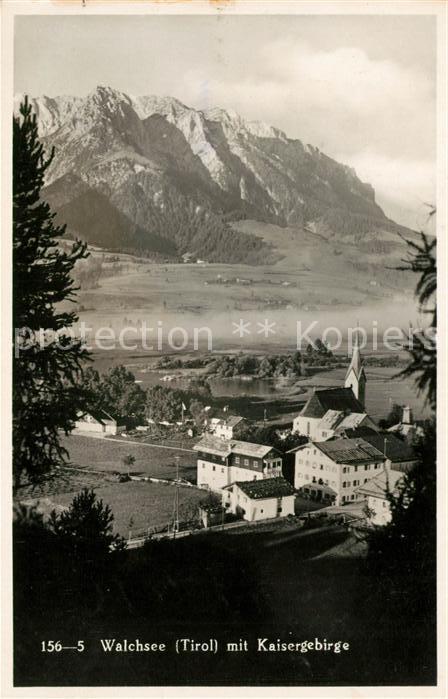 Walchsee Tirol mit Kaisergebirge