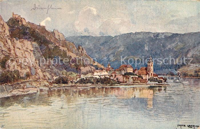 Duernstein Wachau Nibelungenweg Kuenstlerkarte